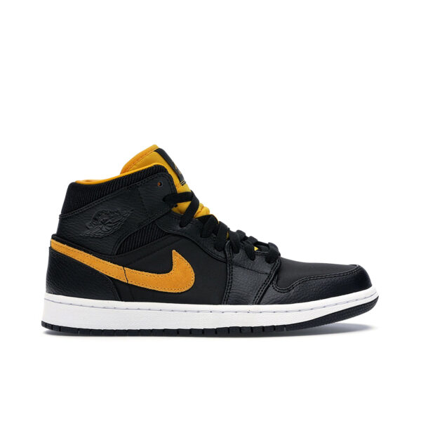 Jordan 1 Mid Black University Gold CI9352-001 - Brosneaker photo 1