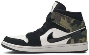 Jordan 1 Mid Camo (2020) CW5490-001 - Brosneaker photo 3