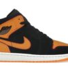 Jordan 1 Mid Fat Tongue Black Orange FJ4923-008 - Brosneaker photo 1