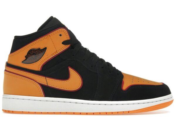 Jordan 1 Mid Fat Tongue Black Orange FJ4923-008 - Brosneaker photo 1