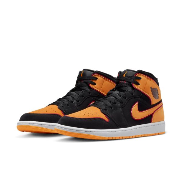 Jordan 1 Mid Fat Tongue Black Orange FJ4923-008 - Brosneaker photo 3