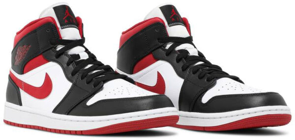 Jordan 1 Mid Gym Red Black White 554724-122 - Brosneaker photo 3