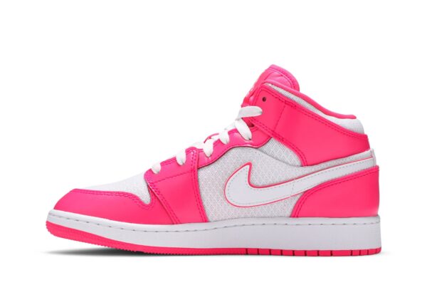 Jordan 1 Mid Hyper Pink White (GS) 555112-611 - Brosneaker photo 3