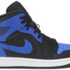 Jordan 1 Mid Hyper Royal Tumbled Leather 554724-077 - Brosneaker photo 1
