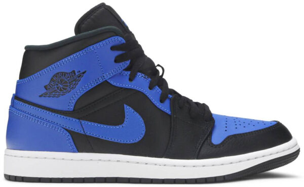 Jordan 1 Mid Hyper Royal Tumbled Leather 554724-077 - Brosneaker photo 1