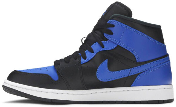 Jordan 1 Mid Hyper Royal Tumbled Leather 554724-077 - Brosneaker photo 2