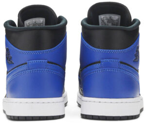 Jordan 1 Mid Hyper Royal Tumbled Leather 554724-077 - Brosneaker photo 4