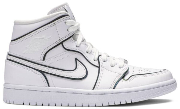 Jordan 1 Mid Iridescent Reflective White (Women's) CK6587-100 - Brosneaker photo 1