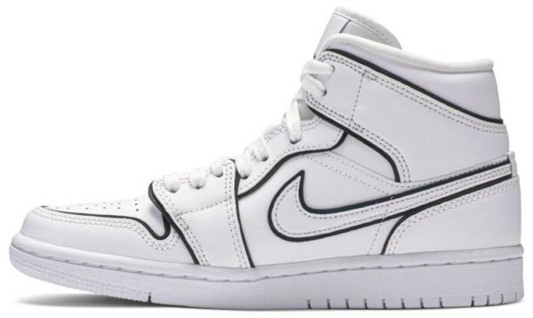 Jordan 1 Mid Iridescent Reflective White (Women's) CK6587-100 - Brosneaker photo 2