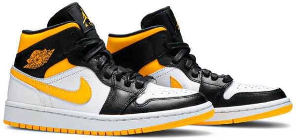 Jordan 1 Mid Laser Orange Black (Women's) CV5276-107 - Brosneaker photo 3