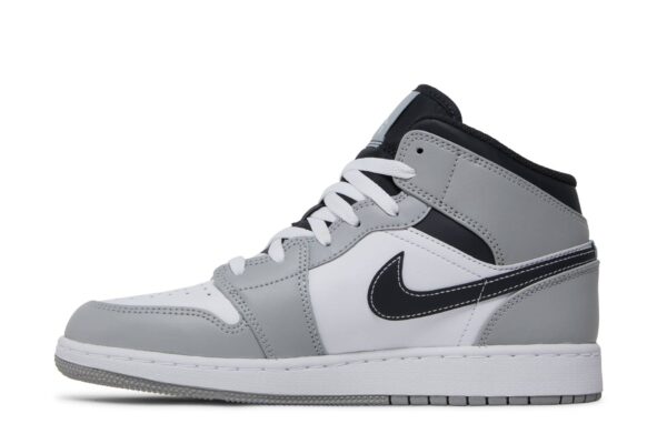 Jordan 1 Mid Light Smoke Grey (GS) 554725-078 - Brosneaker photo 3