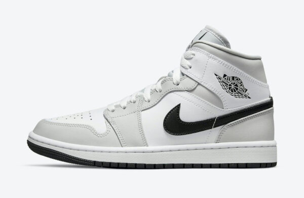 Jordan 1 Mid Light Smoke Grey (Women's) BQ6472-015 - Brosneaker photo 2