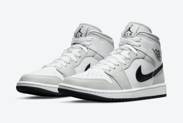 Jordan 1 Mid Light Smoke Grey (Women's) BQ6472-015 - Brosneaker photo 4