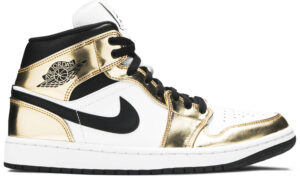Jordan 1 Mid Metallic Gold Black White DC1419-700 - Brosneaker photo 1