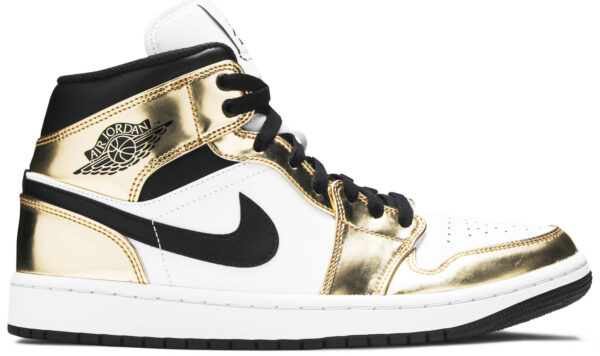 Jordan 1 Mid Metallic Gold Black White DC1419-700 - Brosneaker photo 1