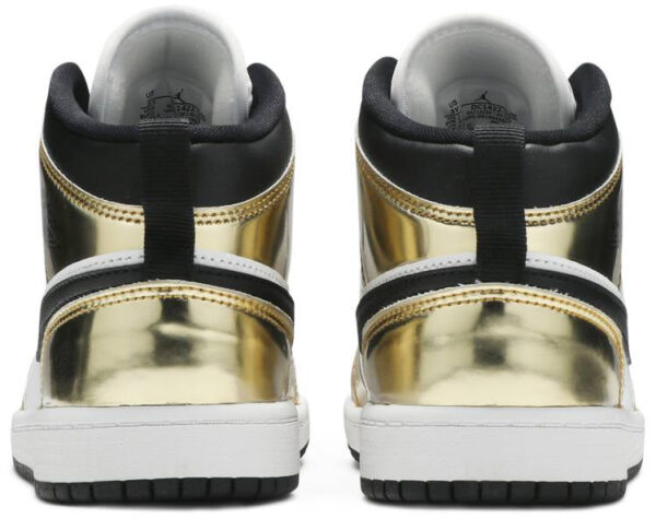 Jordan 1 Mid Metallic Gold Black White (PS) DC1422-700 - Brosneaker photo 4