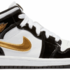 Jordan 1 Mid Patent Black White Gold (PS) BQ6932-007 - Brosneaker photo 1