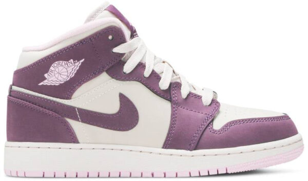Jordan 1 Mid Pro Purple Desert Sand (GS) 555112-500 - Brosneaker photo 1