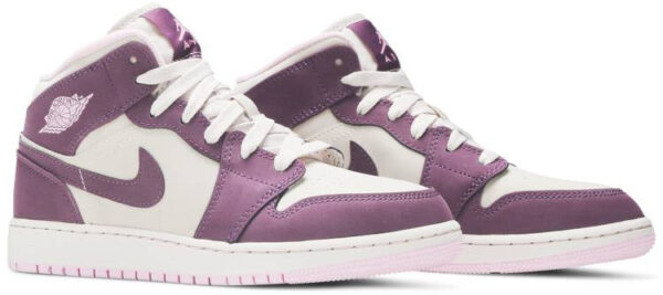 Jordan 1 Mid Pro Purple Desert Sand (GS) 555112-500 - Brosneaker photo 3