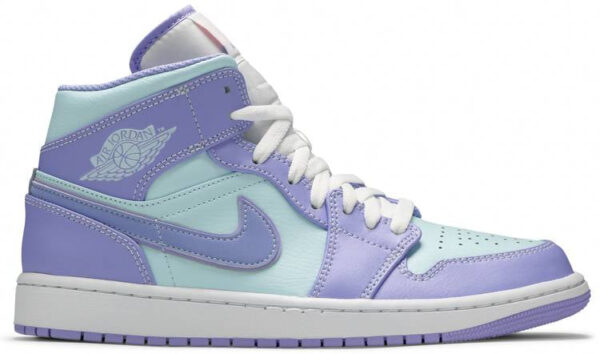 Jordan 1 Mid Purple Aqua 554724-500 - Brosneaker photo 1