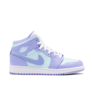 Jordan 1 Mid Purple Aqua (GS) 554725-500 - Brosneaker photo 1