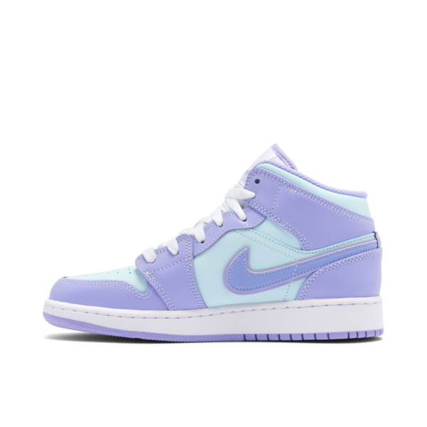 Jordan 1 Mid Purple Aqua (GS) 554725-500 - Brosneaker photo 2