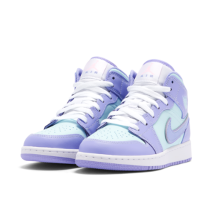 Jordan 1 Mid Purple Aqua (GS) 554725-500 - Brosneaker photo 4