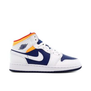 Jordan 1 Mid Royal Blue Laser Orange 554724-131 - Brosneaker photo 1
