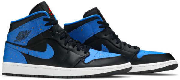 Jordan 1 Mid Royal Paint Splatter 554724-048 - Brosneaker photo 3