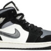 Jordan 1 Mid Satin Grey Toe 852542-011 - Brosneaker photo 1