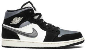 Jordan 1 Mid Satin Grey Toe 852542-011 - Brosneaker photo 1
