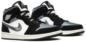 Jordan 1 Mid Satin Grey Toe 852542-011 - Brosneaker photo 3
