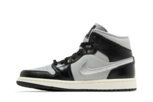 Jordan 1 Mid SE Black Metallic Silver (Women's) FB9892-002 - Brosneaker photo 3