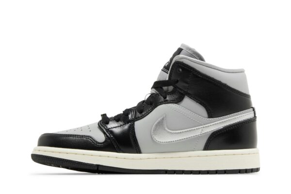 Jordan 1 Mid SE Black Metallic Silver (Women's) FB9892-002 - Brosneaker photo 3