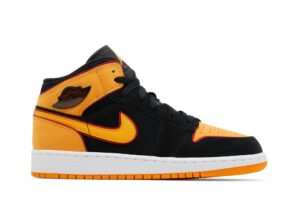 Jordan 1 Mid SE Black Vivid Orange (GS) FJ4924-008 - Brosneaker photo 1