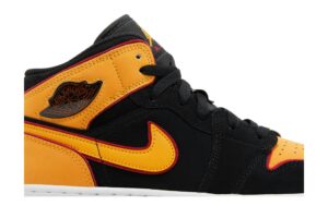 Jordan 1 Mid SE Black Vivid Orange (GS) FJ4924-008 - Brosneaker photo 2