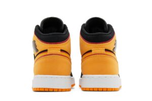 Jordan 1 Mid SE Black Vivid Orange (GS) FJ4924-008 - Brosneaker photo 6