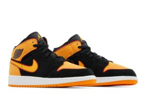 Jordan 1 Mid SE Black Vivid Orange (GS) FJ4924-008 - Brosneaker photo 8