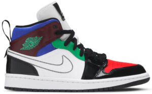 Jordan 1 Mid SE Black White Multi-Color (Women's) DB5454-001 - Brosneaker photo 1