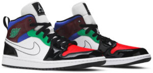 Jordan 1 Mid SE Black White Multi-Color (Women's) DB5454-001 - Brosneaker photo 3