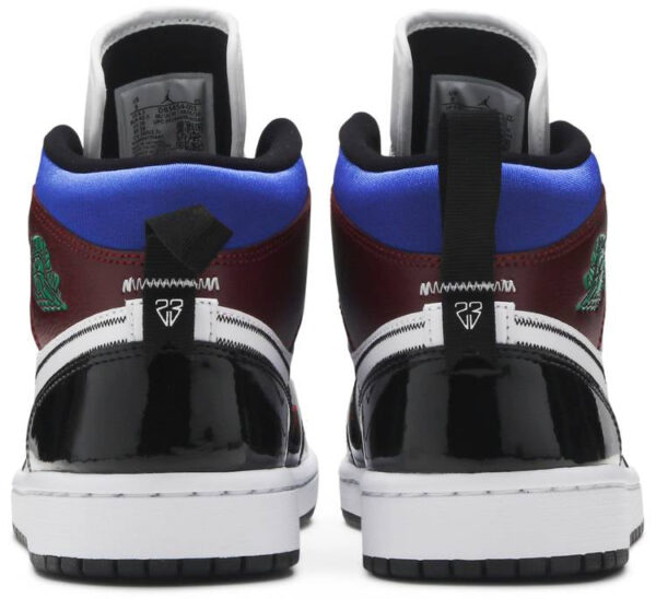 Jordan 1 Mid SE Black White Multi-Color (Women's) DB5454-001 - Brosneaker photo 4