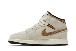 Jordan 1 Mid SE Brown Elephant (GS) DZ5369-102 - Brosneaker photo 3