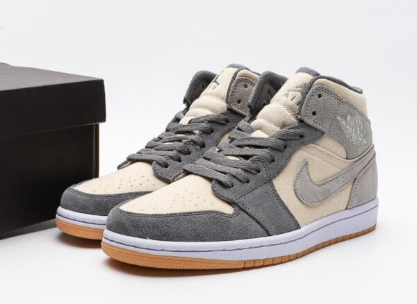 Jordan 1 Mid SE Coconut Milk Particle Grey (GS) DN4346-100 - Brosneaker photo 4