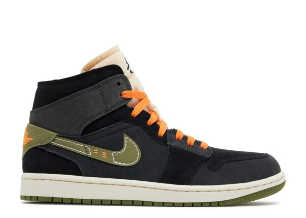 Jordan 1 Mid SE Craft Anthracite Light Olive FD6817-003 - Brosneaker photo 2