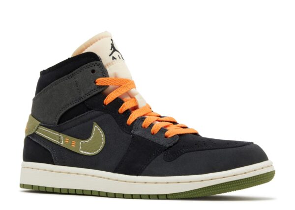 Jordan 1 Mid SE Craft Anthracite Light Olive FD6817-003 - Brosneaker photo 3