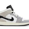 Jordan 1 Mid SE Craft White Cement Grey Black (GS) FD9091-002 - Brosneaker photo 1