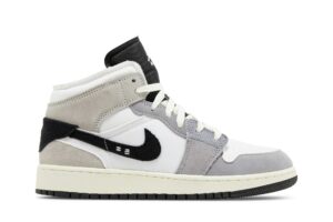 Jordan 1 Mid SE Craft White Cement Grey Black (GS) FD9091-002 - Brosneaker photo 1