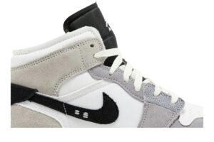 Jordan 1 Mid SE Craft White Cement Grey Black (GS) FD9091-002 - Brosneaker photo 2