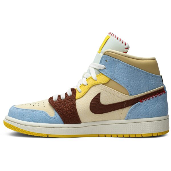 Jordan 1 Mid SE Fearless Maison Chateau Rouge CU2803-200 - Brosneaker photo 3