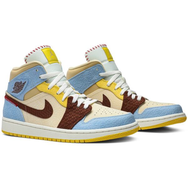 Jordan 1 Mid SE Fearless Maison Chateau Rouge CU2803-200 - Brosneaker photo 8